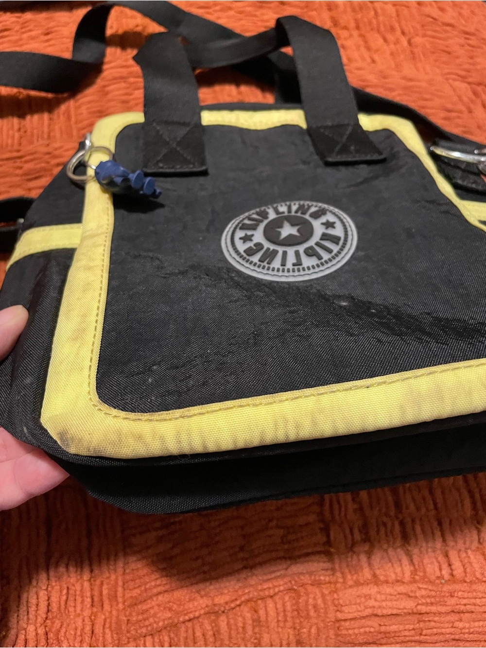 Kipling Lilanna Black and Yellow Lunch Bag - Picture 5 of 9